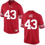 Men's Ohio State Buckeyes #43 Darron Lee Red Nike NCAA College Football Jersey Outlet ECG5444WZ